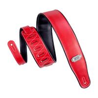 Levy's Vinyl Guitar Strap 2 3/4" (Black/Red) - Innovative Music