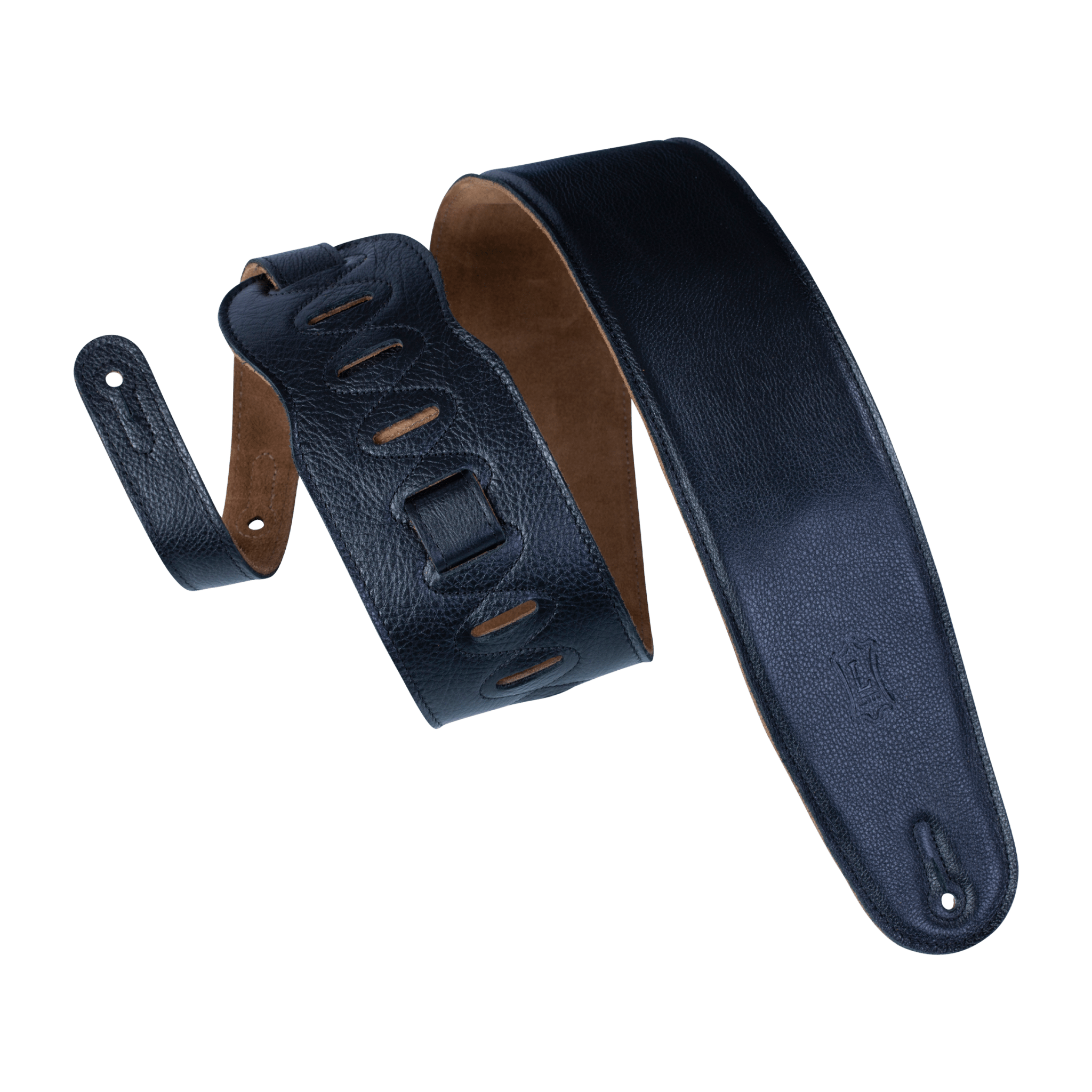 Levy's Garment Leather Bass Guitar Strap 3 1/2" (Black) - Innovative Music