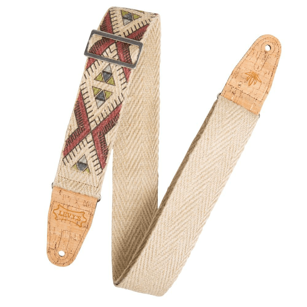 Levy's Vegan Hemp Guitar Strap 2" (Printed Diamond) - Innovative Music