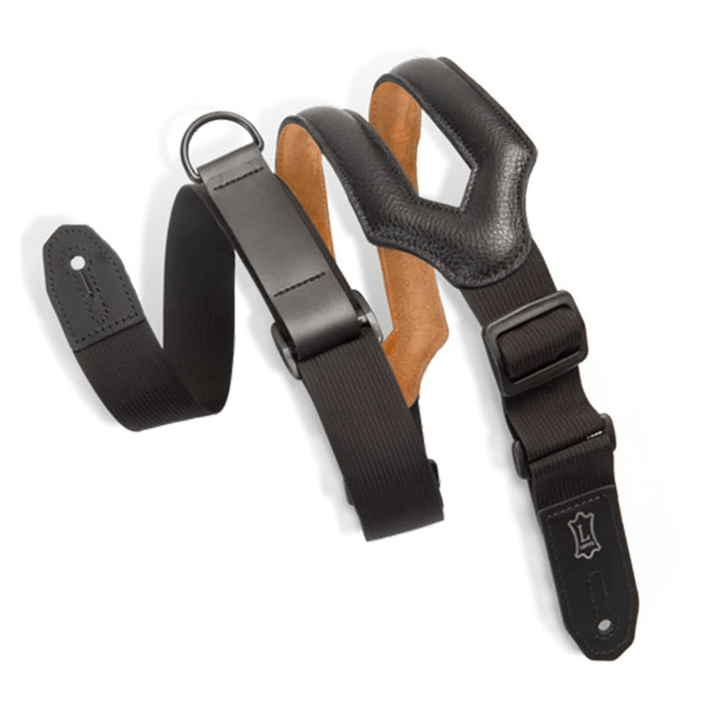 Levy's Garment Ripchord Guitar Strap 3" (Black) - Innovative Music