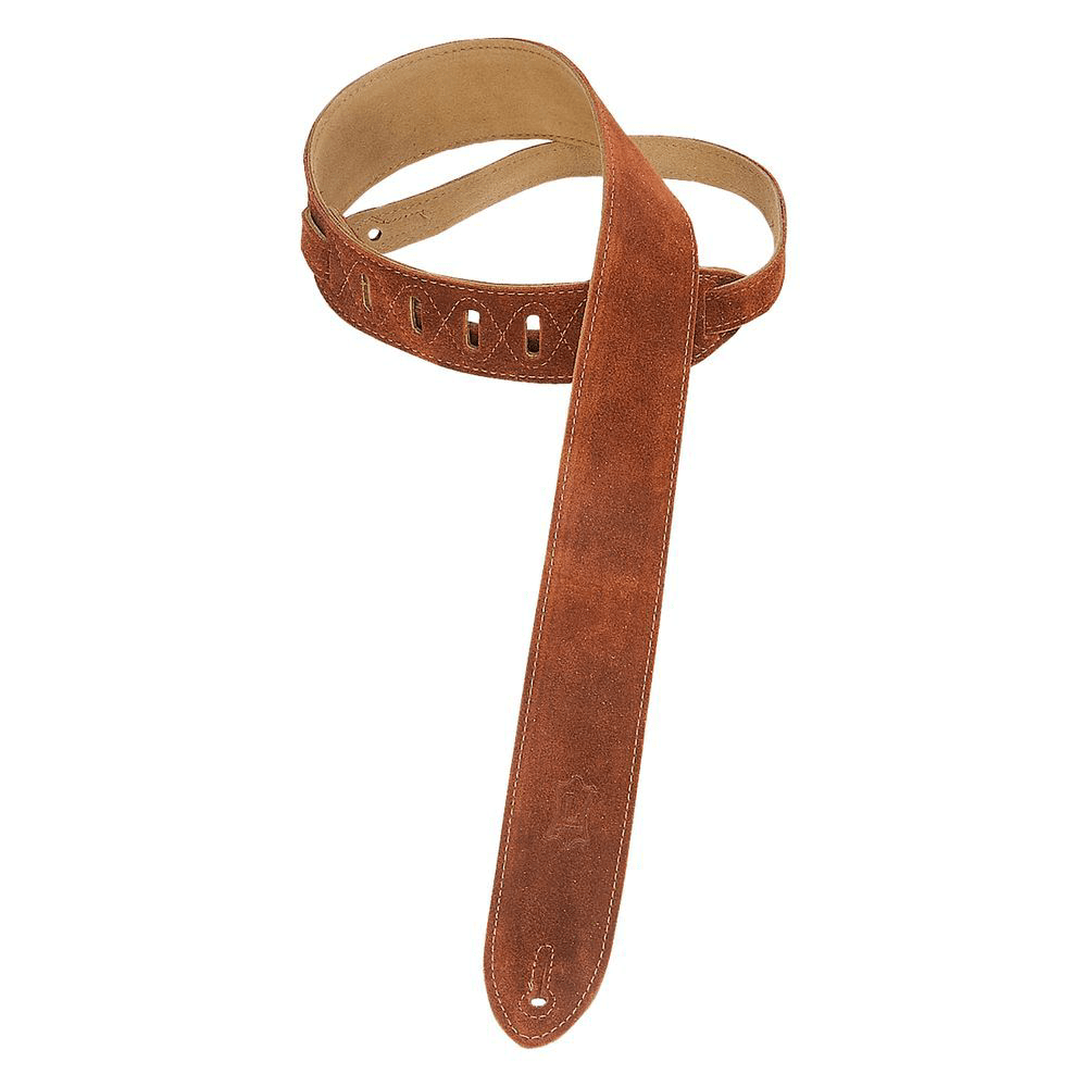Levy's Suede Guitar Strap 2" (Brown) - Innovative Music