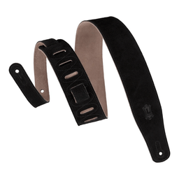 Levy's Suede Guitar Strap 2 1/2" (Black) - Innovative Music