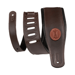 Levy's Garment Leather Guitar Strap 3" (Dark Brown) - Innovative Music