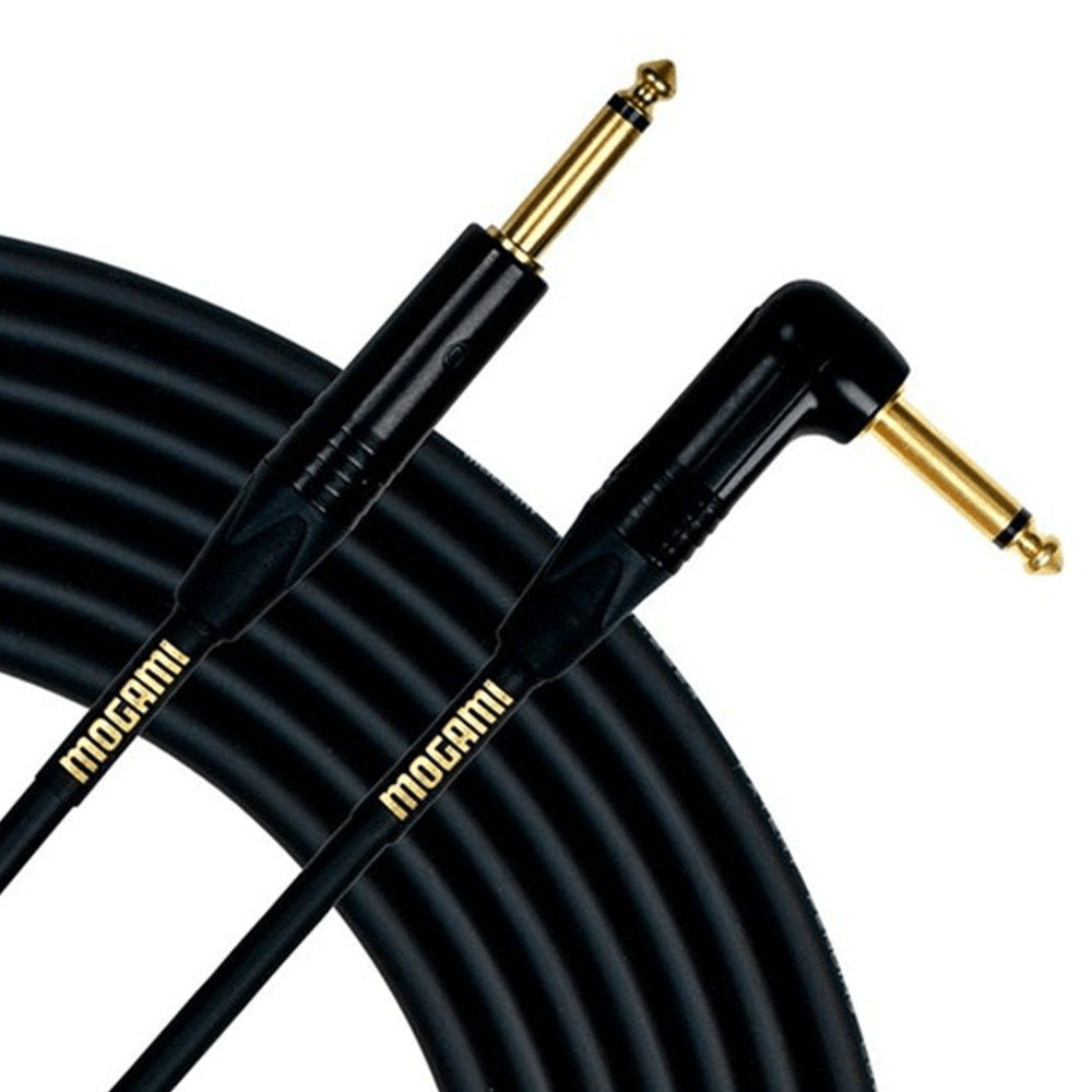 1.5FT Mogami Gold Instrument Cable Right Angle - Straight - High - Quality Audio Performance - Innovative Music
