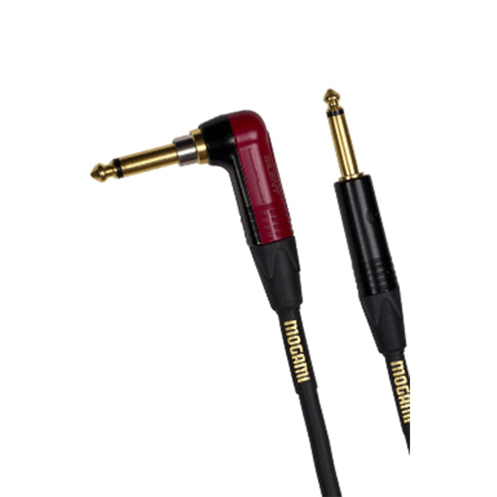 Mogami Gold Instrument Cable Straight to Silent Right - Angle (18ft) - Innovative Music