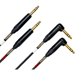 Mogami Gold Stereo Keyboard Balanced TRS - TRS Right - Angled Cable Set (6 ft) - Innovative Music