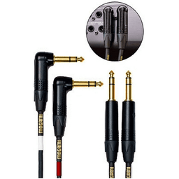 Mogami Gold Stereo Keyboard Balanced TRS - TRS Right - Angled Cable Set (10ft) - Innovative Music
