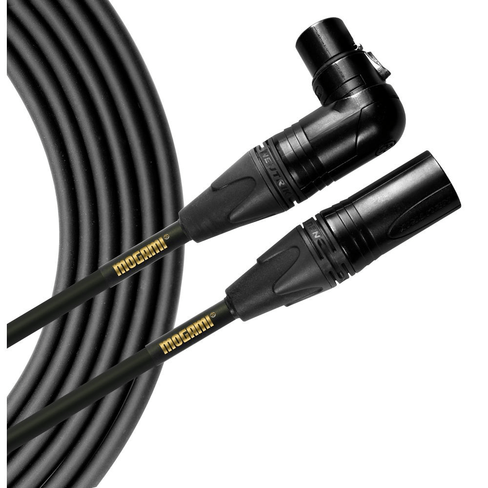 Mogami Stage Microphone Cable w/ Right - Angle XLRF (20ft) - Innovative Music
