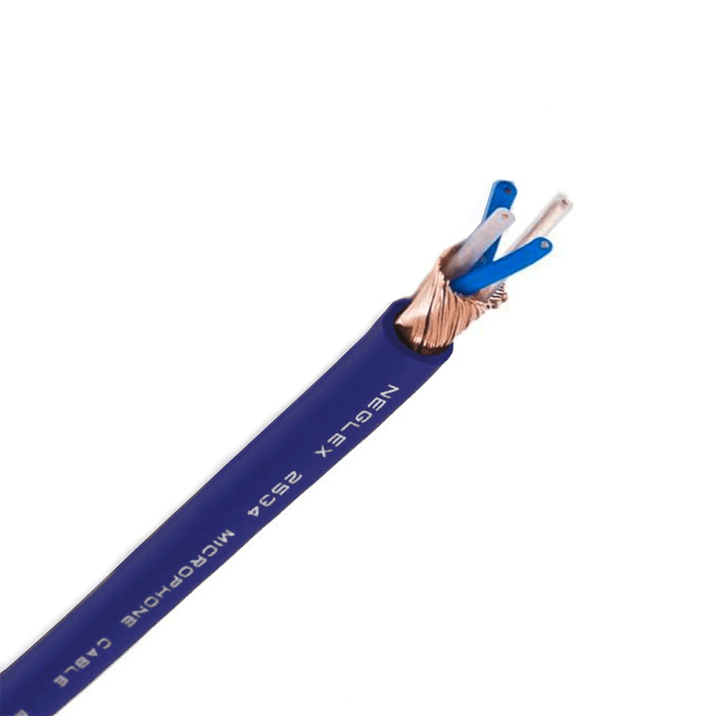 Mogami Neglex Quad Core Microphone Cable 6mm OD Blue - Innovative Music