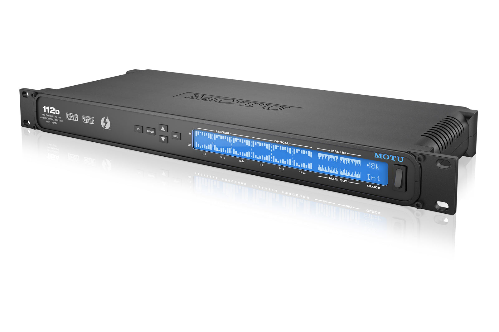 MOTU TB/USB2/AVB interface with 112ch digital & MADI