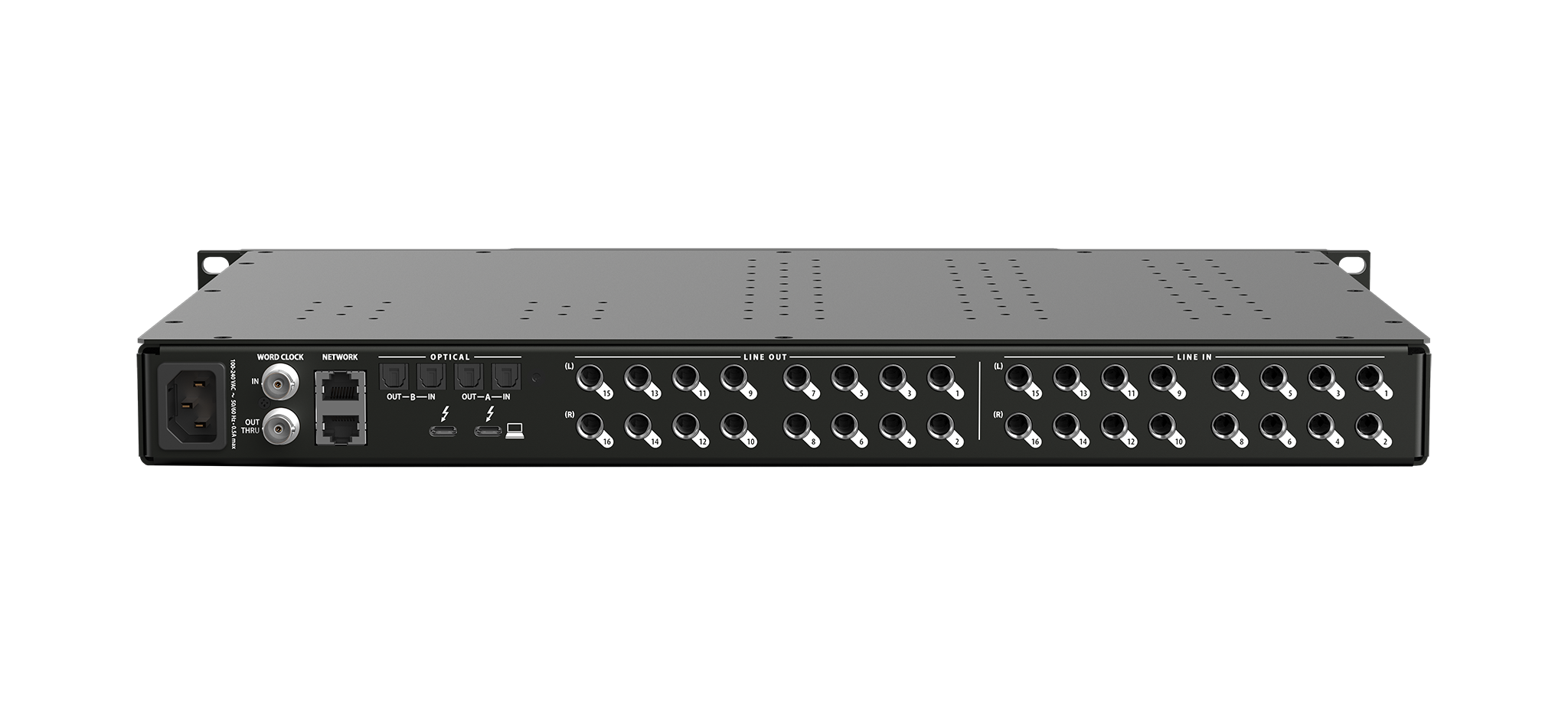 MOTU 32×34 TB4/USB4 interface with mix, FX, AVB