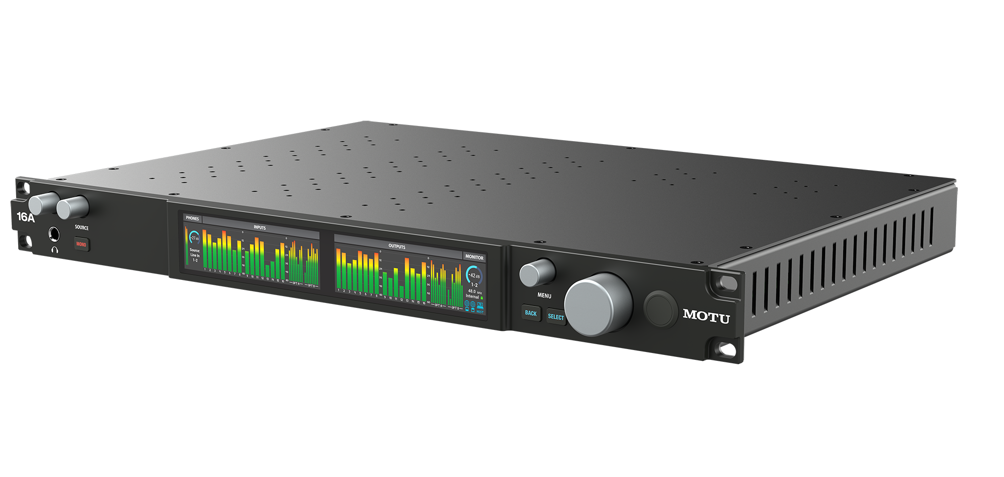 MOTU 32×34 TB4/USB4 interface with mix, FX, AVB