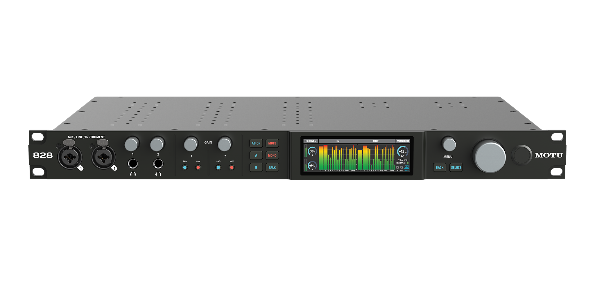 MOTU 28×32 USB3 interface with mix, FX for Mac/Win