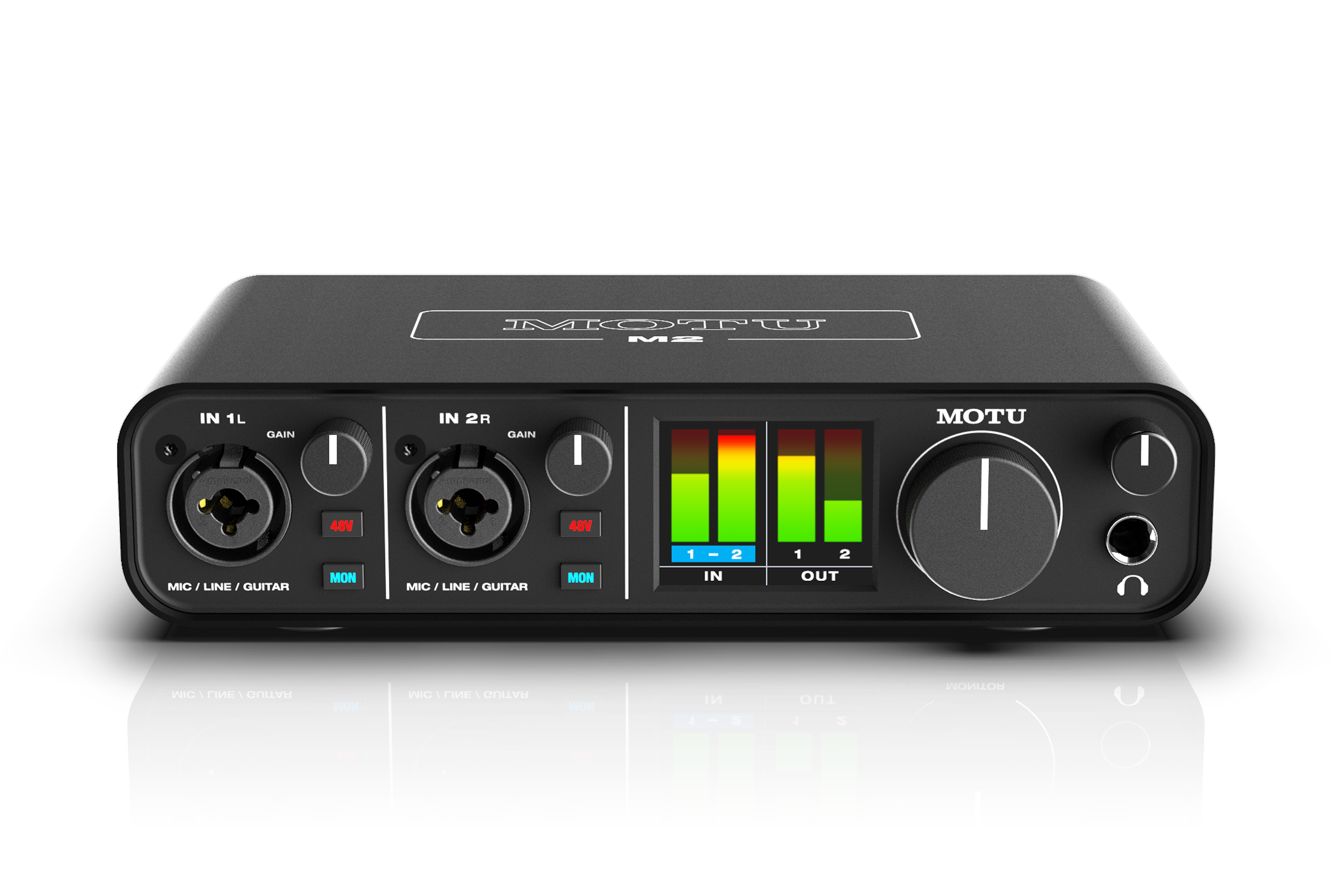 MOTU 2×2 USB interface with studio‑quality sound