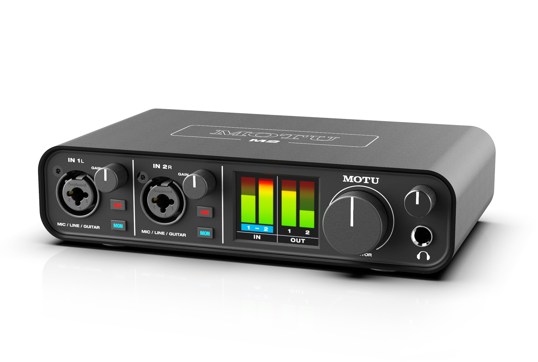 MOTU 2×2 USB interface with studio‑quality sound