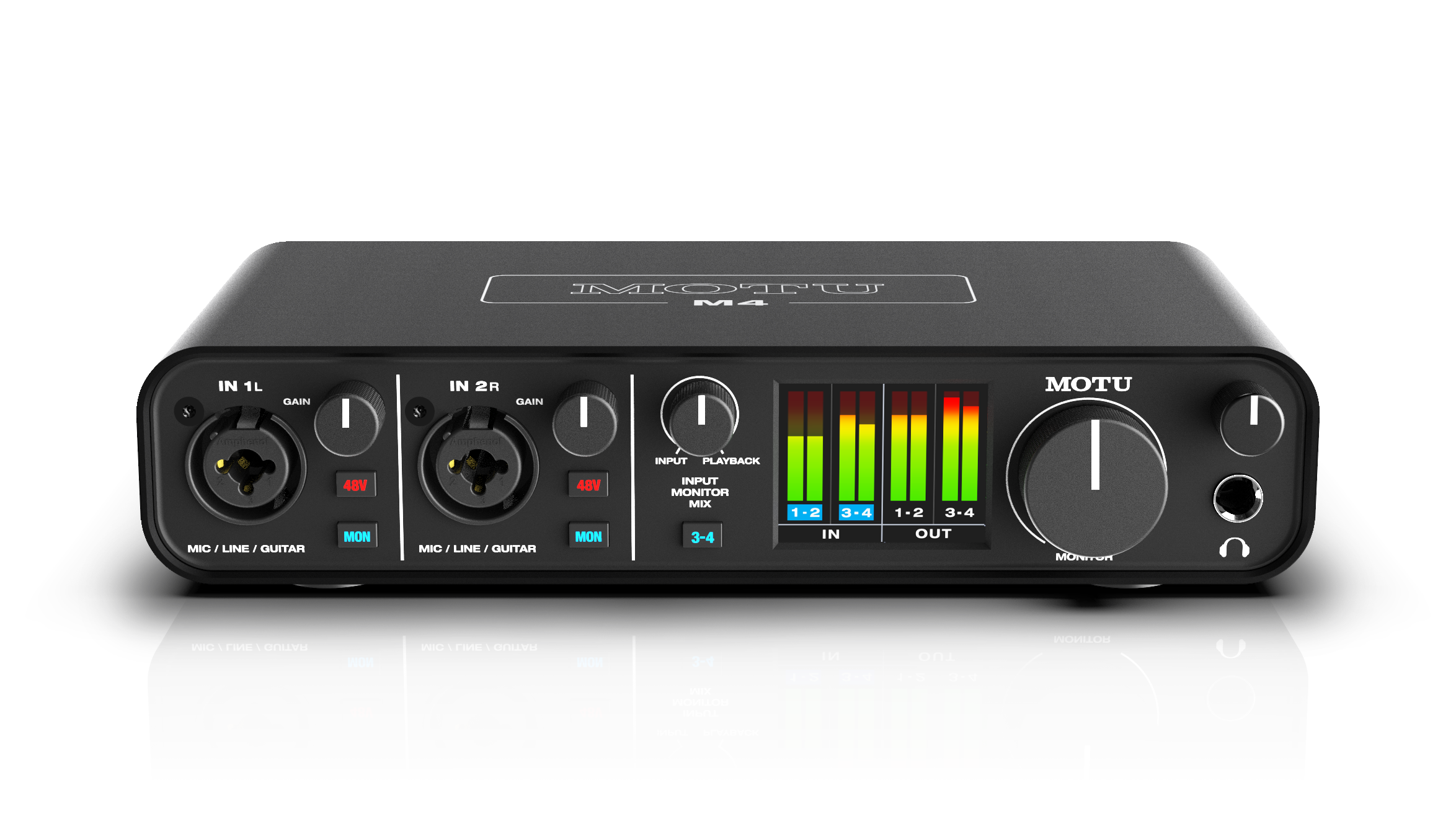 MOTU 4×4 USB interface with studio‑quality sound