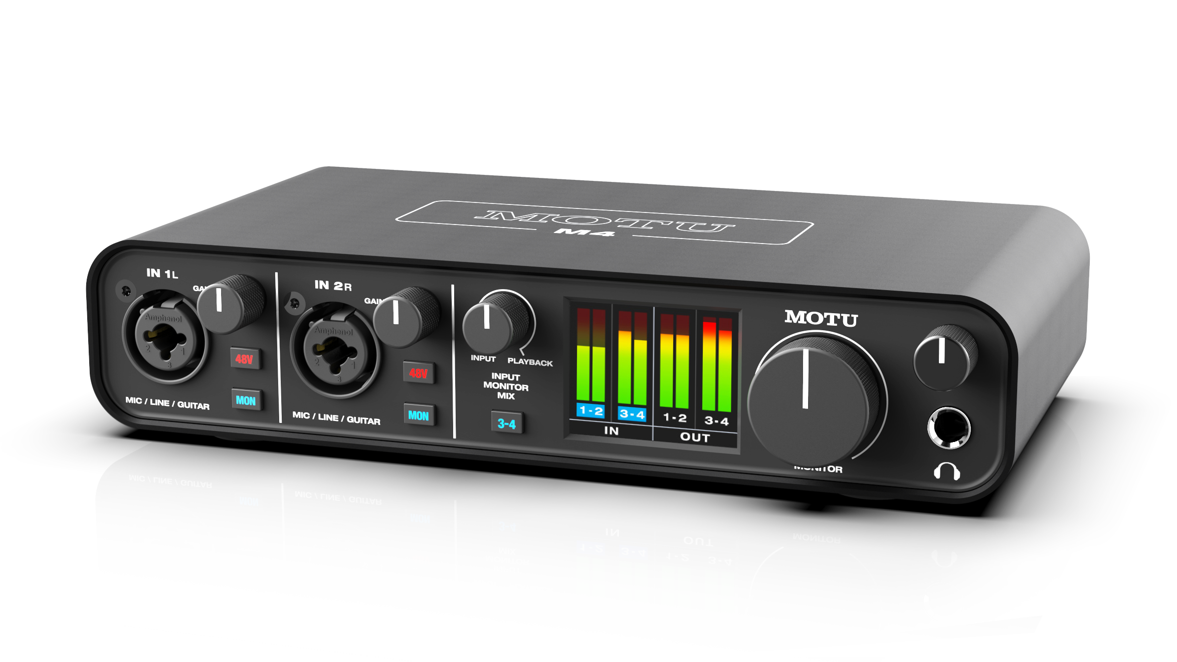 MOTU 4×4 USB interface with studio‑quality sound