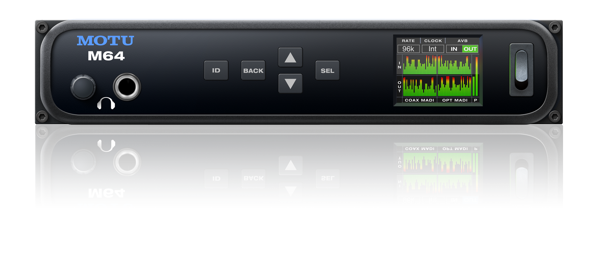 MOTU MADI USB2/AVB interface with DSP and mixing
