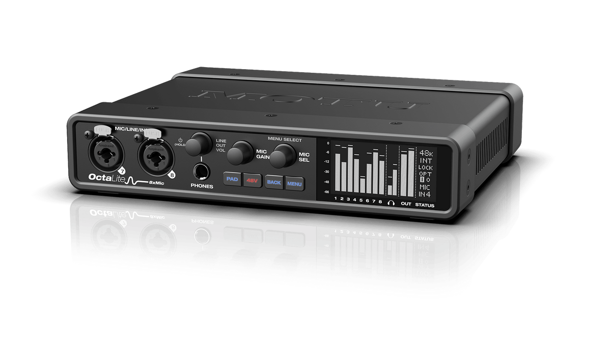 MOTU OctaLite 16x12 USB Audio Interface and Optical Expander with DSP - Sound Distribution - Innovative Music