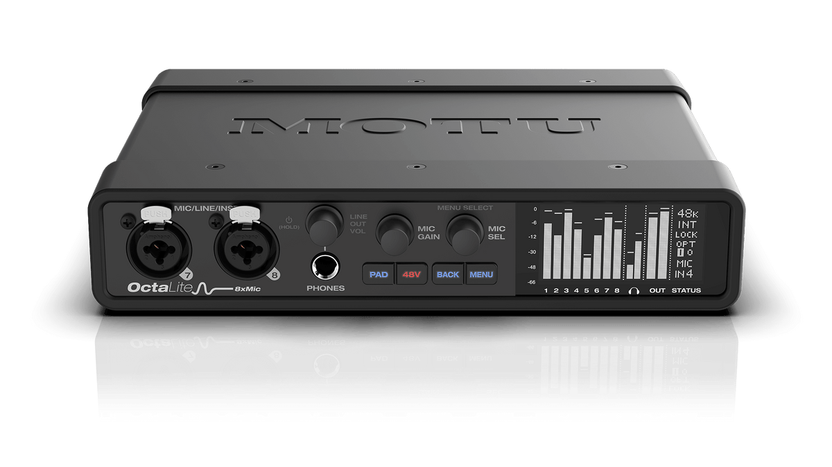 MOTU OctaLite 16x12 USB Audio Interface and Optical Expander with DSP - Sound Distribution - Innovative Music