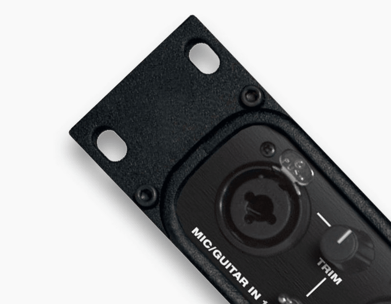 MOTU rack ears/coupler for full and half‑rack gear