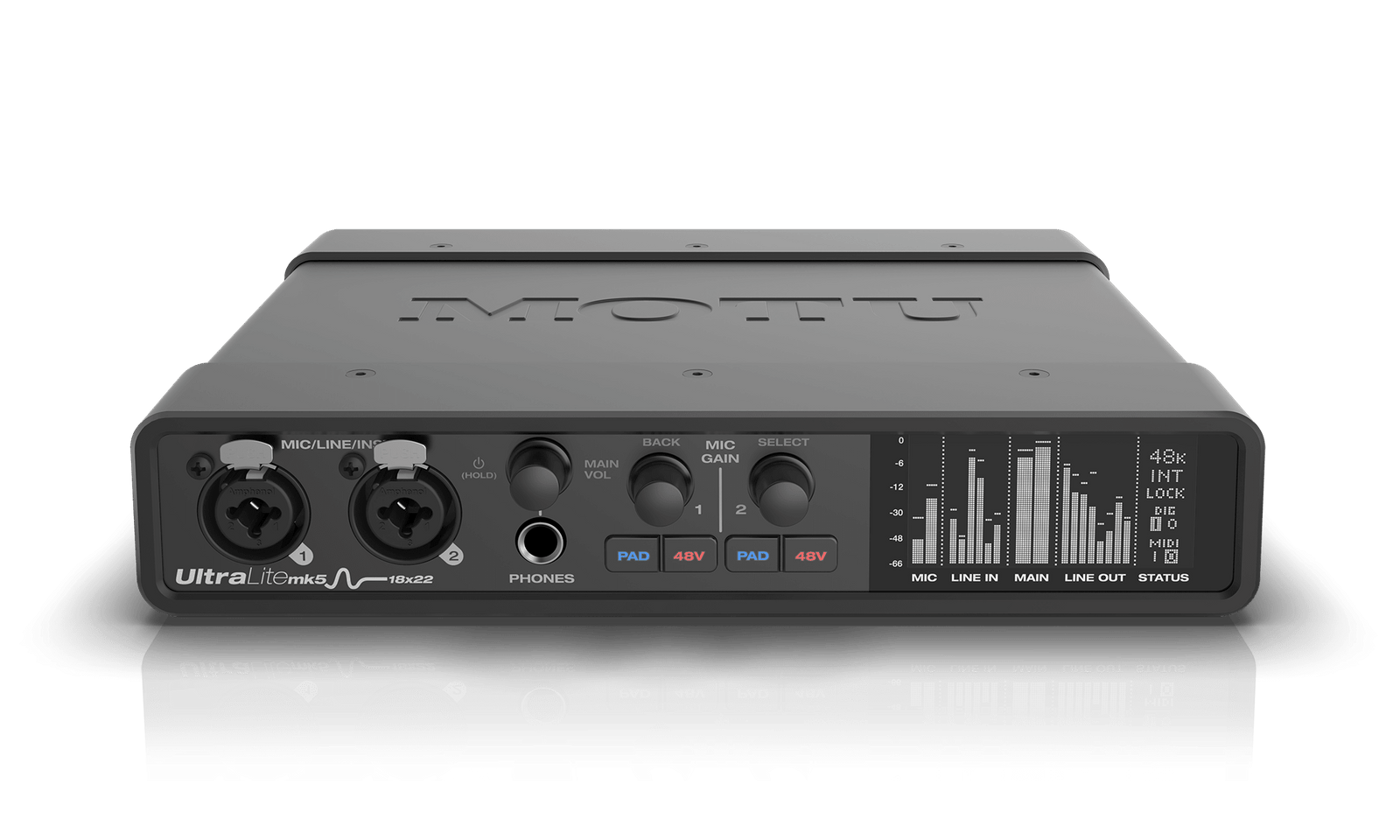 MOTU 18×22 USB interface with DSP mix & FX - Sound Distribution - Innovative Music