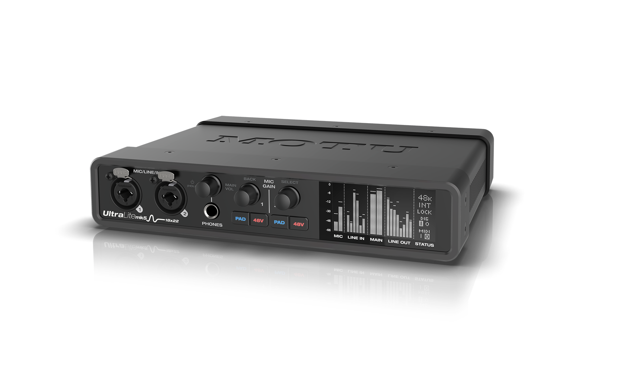 MOTU 18×22 USB interface with DSP mix & FX