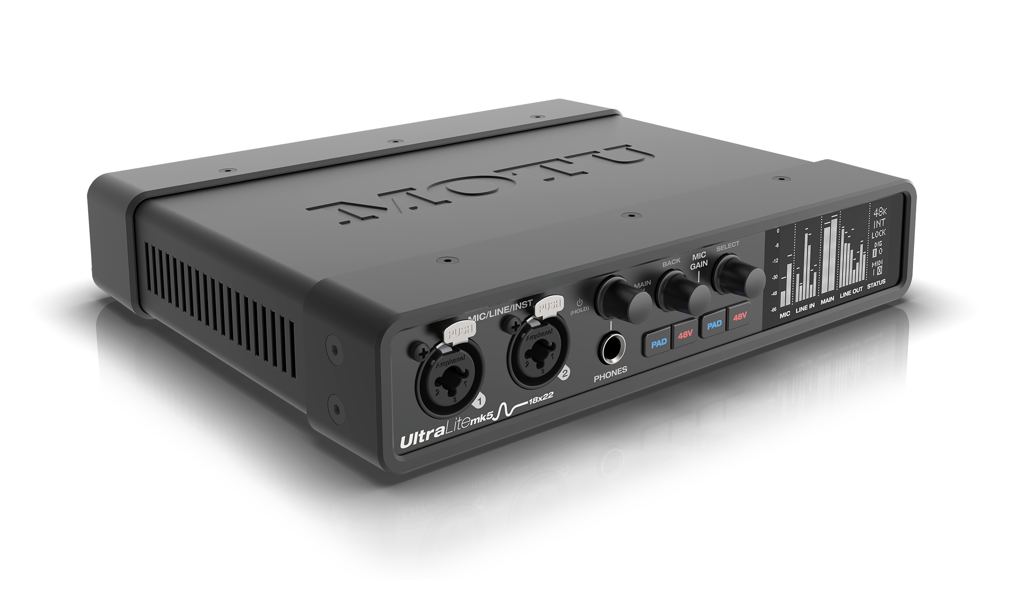 MOTU 18×22 USB interface with DSP mix & FX