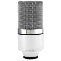 MXL 990 Vocal Condenser Microphone Pack w/ Blue Led (White) - Innovative Music