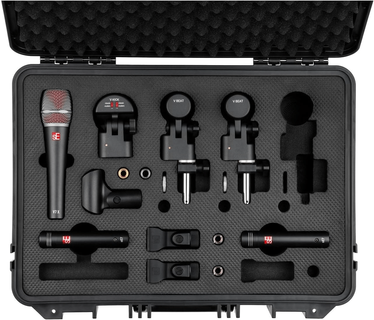sE Electronics V Pack: V Kick, 2 V Beat, V7 X, 2 sE7 + Case - Sound Distribution - Innovative Music