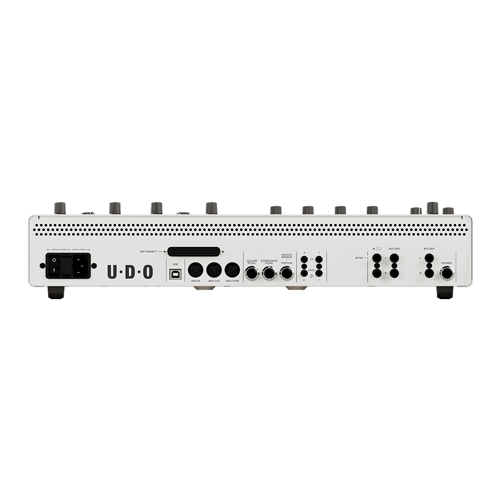 UDO Audio DMNO ON 8-Voice Binaural Analogue-Hybrid Desktop Synthesiser