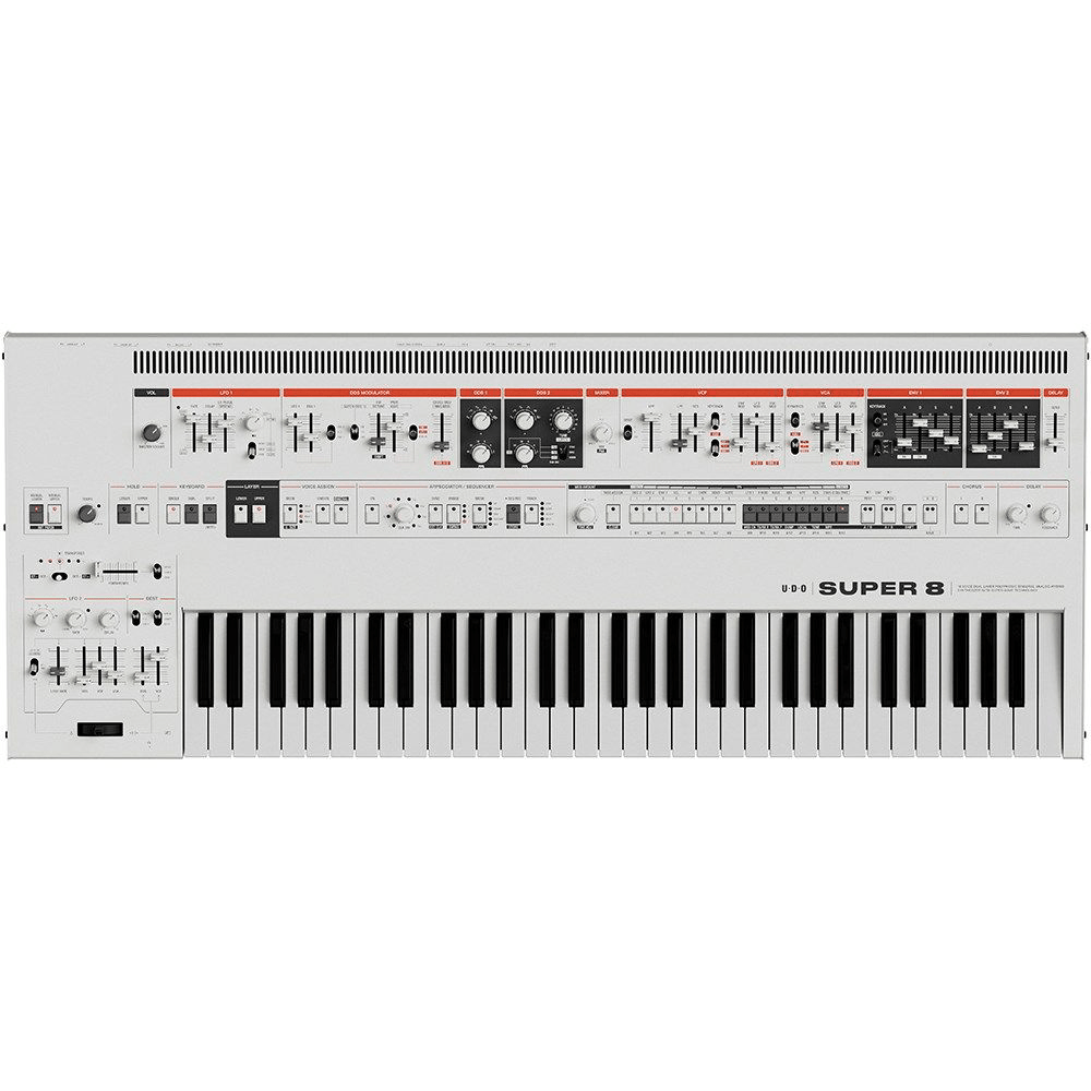 UDO Audio Super 8 16 - Voice Polyphonic Bi - Timbral Analog - Hybrid Synthesiser - Innovative Music