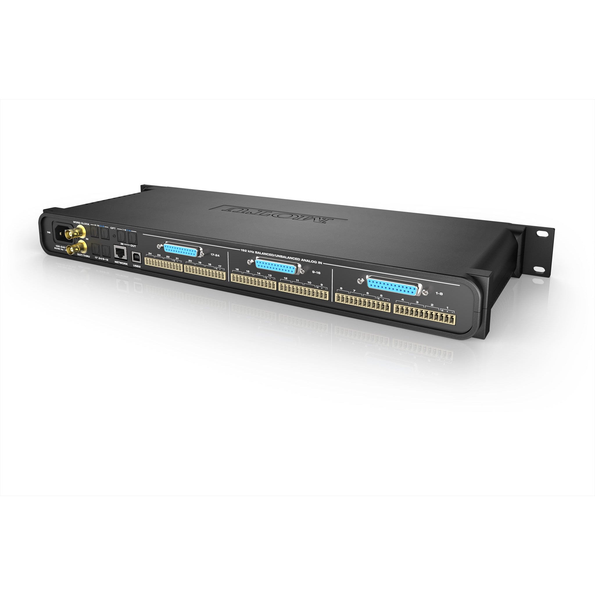 MOTU USB2/AVB Ethernet with 24‑in analog & DSP - Sound Distribution - Innovative Music